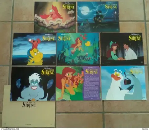THE LITTLE MERMAID lobbycard set.