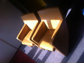 2 leren Leolux design stoelen