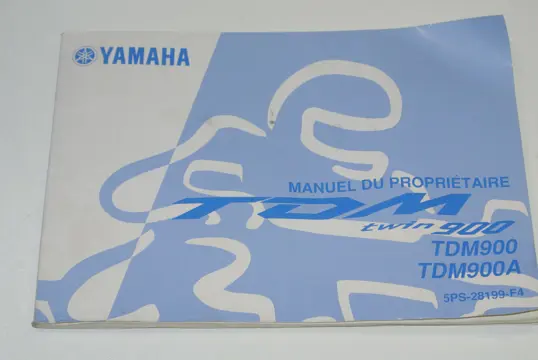 INSTRUCTIEBOEKJE Yamaha TDM 2001 - 2004