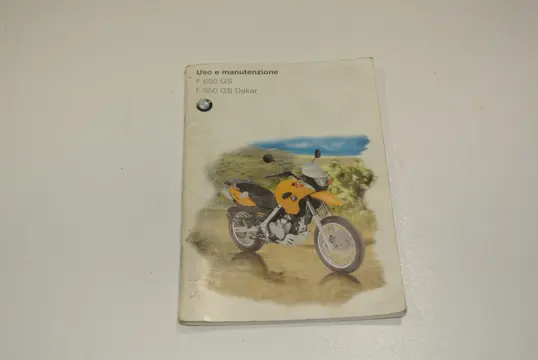 INSTRUCTIEBOEKJE BMW F 650 GS 2000 - 2007