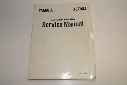 INSTRUCTIEBOEKJE Yamaha XJ 750 1982 - 1984