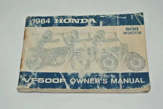 INSTRUCTIEBOEKJE Honda VF 500 1984 - 1985