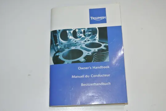 INSTRUCTIEBOEKJE Triumph Daytona 675 2009 - 2012
