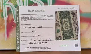 Karl Lagasse (1981) - In God We Trust 61x46x2