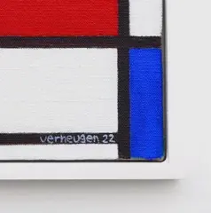 Jos Verheugen - Free after Mondrian, with iguana (M803)