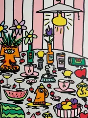 James Rizzi (1950-2011) - PARTY TABLE