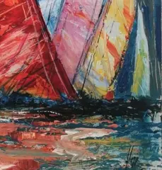 Luigi Florio (1958) - La vela rossa