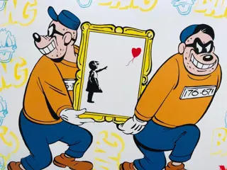 Koen Betjes - Beagle boys steal Banksy from the moco museum
