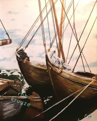 Schilderij van uw boot: mail mij