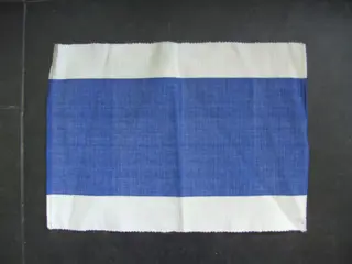 PLACEMAT KATOEN 48X34 BLAUW WIT 6 stuks Nieuw