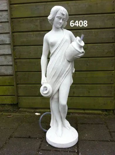 Vrouw met twee kruiken.