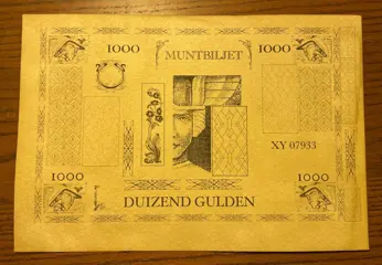 Nederland - 8 x fantasie muntbiljet Jaren 20