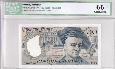 Frankrijk - 50 Francs 1987 - Quentin de la Tour - Fayette 67-13