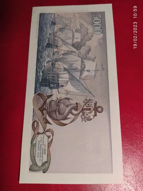 Italië - 5.000 Lire 11/04/1973 "Colombo" II tipo - Gigante BI 67B; Pick 102b