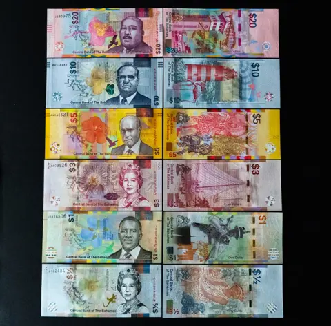 Bahamas - Set - ½, 1, 3, 5, 10, 20 Dollars 2017-2022