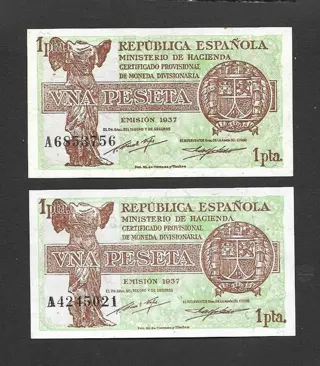 Spanje - 12 banknotes - including consecutives - Various dates