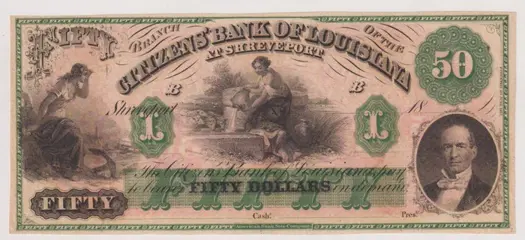 Verenigde Staten van Amerika - 50 Dollars 1800 - Louisiana, Citizens' Bank - REMAINDER