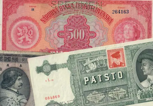 Tsjecho-Slowakije - 3 banknotes - all specimens - Various dates - Pick 24, 54 and 65