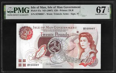 Isle of Man - 20 Pounds ND (2007) - Pick 47a