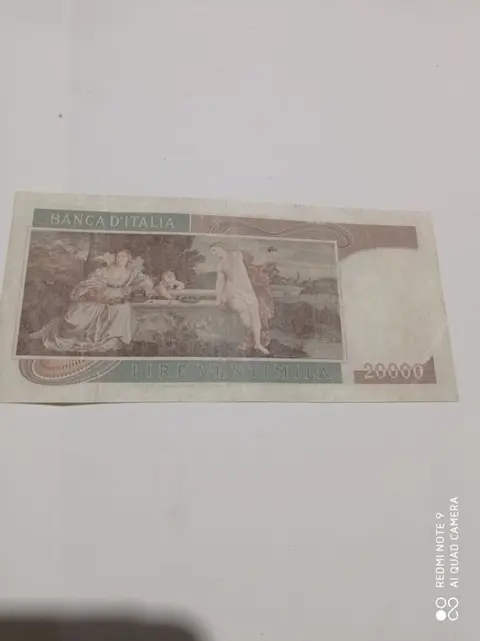 Italië - 20.000 Lire 21/02/1975 "Tiziano" - Gigante BI 77A; Alfa BI 880; Pick 104a