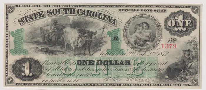 Verenigde Staten van Amerika - 1 Dollar 02/03/1872 - State of South Carolina - S3321