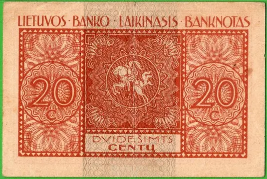 Litouwen - 20 Cent 10.09.1922 - Pick 3a