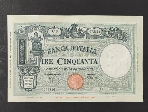 Italië - 50 Lire 31/03/1943 Barbetti Grande "C" (Fascio) - Gigante BI 9A