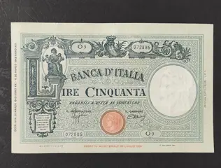 Italië - 50 Lire 31/03/1943 Barbetti Grande "C" (Fascio) - Gigante BI 9A