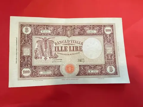 Italië - 1.000 Lire 14/04/1948 Barbetti "Grande M" (Medusa) R2 - Gigante 49I