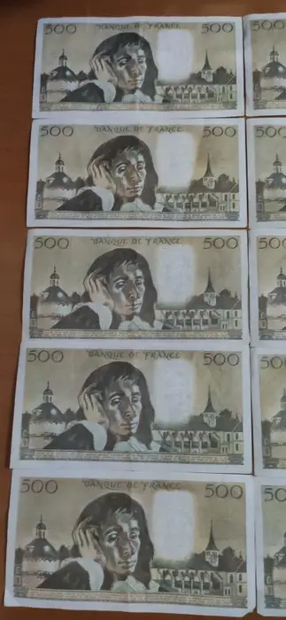Frankrijk - 10 x 100 and 10 x 500 Francs - Various dates