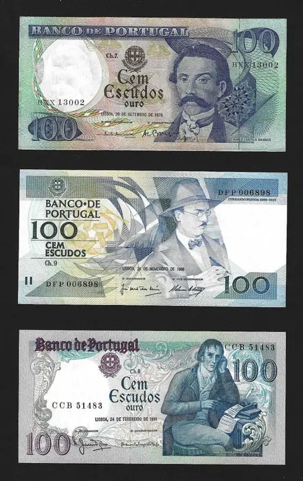 Portugal en Portugese koloniën - 9 banknotes - Various dates