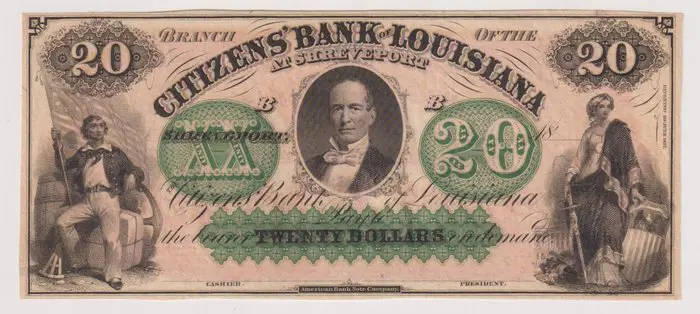 Verenigde Staten van Amerika - 20 Dollars 1800 - Louisiana, Citizens' Bank - REMAINDER