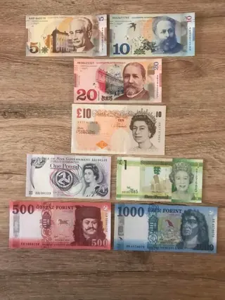 Wereld - Europa - 60 Bankbiljetten - diverse data