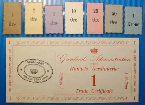 Groenland - 8 banknotes - Various dates