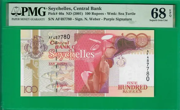Seychellen - 100 rupees ND(2001) - TOP POP - Pick 40a