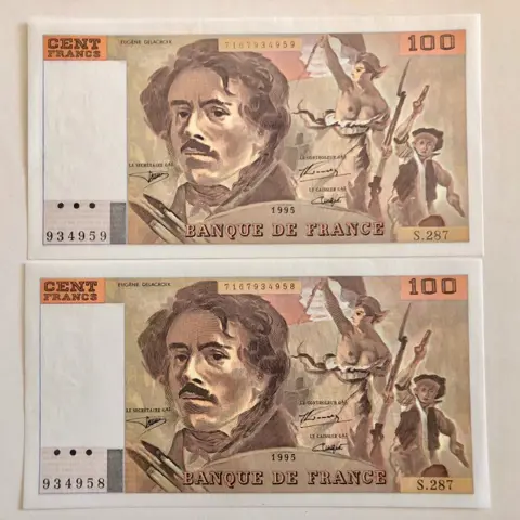 Frankrijk - 6 x 100 Francs 1995 - Fayette 69ter.02c