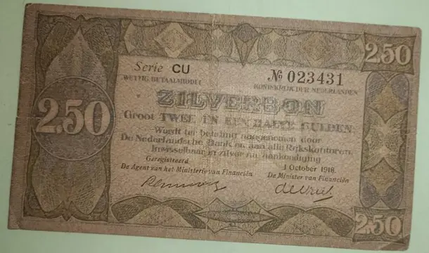 Nederland - 2½ Gulden 1 octobre 1918 - PL 12b
