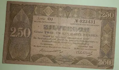 Nederland - 2½ Gulden 1 octobre 1918 - PL 12b