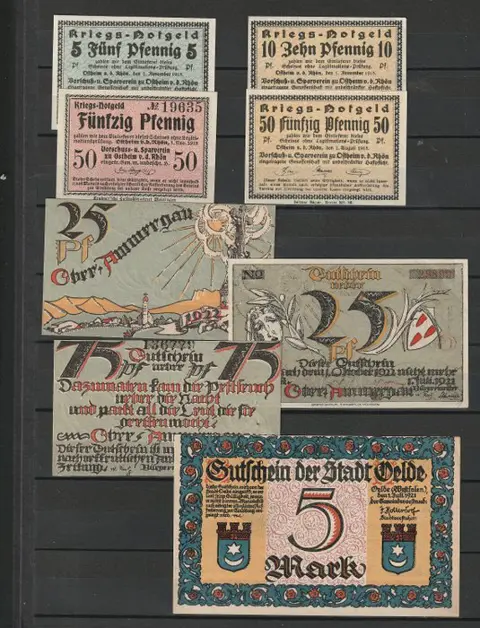 Duitsland - 186 Notgeld biljetten - inclusief series 1920's