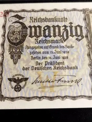 Duitsland - 20 Reichsmark 1939 - Pick 185