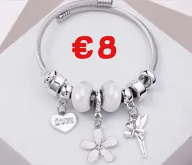 Roestvrij stalen armband met asymmetrische plating