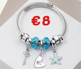 Roestvrij stalen armband met asymmetrische plating