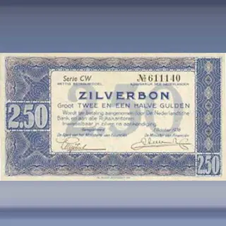 2,50 gulden Zilverbon