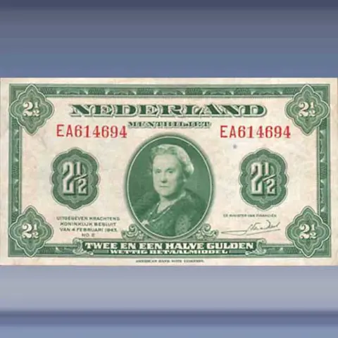 2,50 gulden Muntbiljet