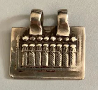 Amulet (2) - Zilver - India - 19e - 20e eeuw