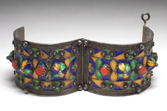 Berber armband - Zilver - Kabylie Algerije - Midden 20e eeuw