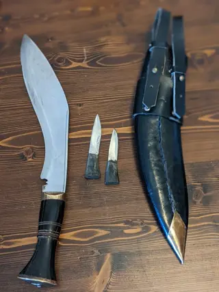 Mes - An Army issued Gurkha Kukri - Nepal - Eerste helft 20e eeuw