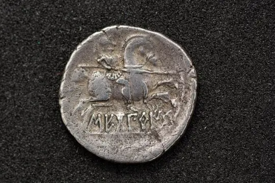 Hispania, Secobrices. AR Denarius,120 - 30 a.C. - FAB 2173 rara