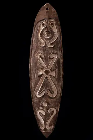 Gope pedigree Wapo Creek - Golf - ex coll. Marc Seidler (1) - Hout - Papoea-Nieuw-Guinea