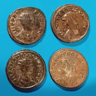 Romeinse Rijk. Probus (276-282 n.Chr.). Lot van 4 Æ Antoniniani